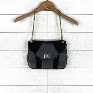 Sezane Bags Nwt Sezane Sac Clark Bag Noir Black Leather Suede